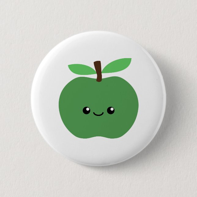 Cute Apple 2 Inch Round Button (Front)