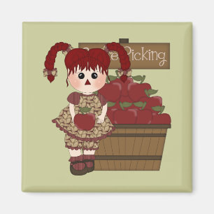 Cute Apple Autumn Magnet