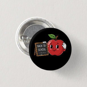 Cute Apple Back To School 1 Inch Round Button