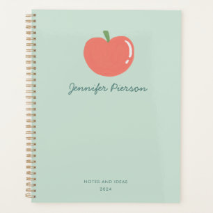 Cute Apple Custom Handwritting Name Planner