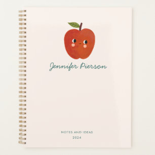 Cute Apple Custom Handwritting Name Planner