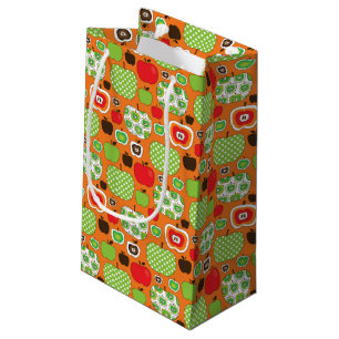 Cute apple illustration pattern small gift bag