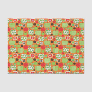 Cute apple illustration pattern tissue paper