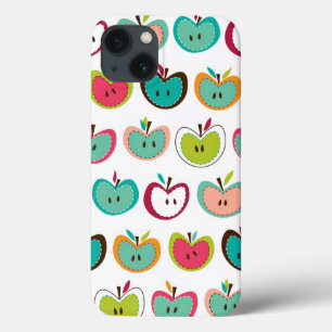 Cute apple pattern iPhone 13 case