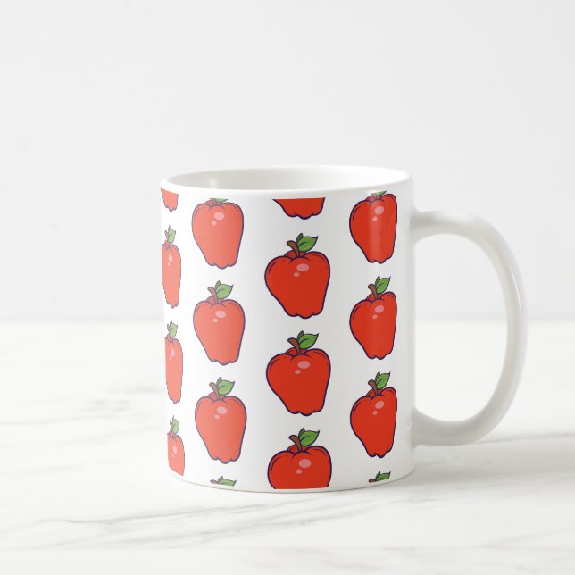 Cute Apple Pattern Coffee Mug (Right)