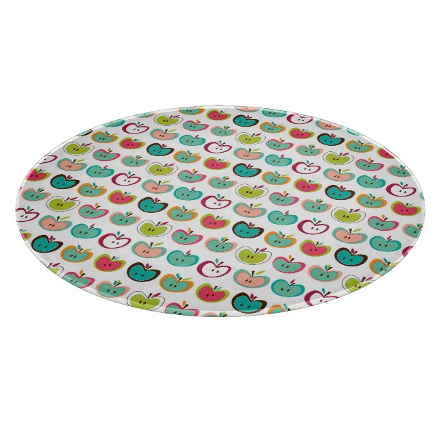 Cute apple pattern cutting board (Corner)