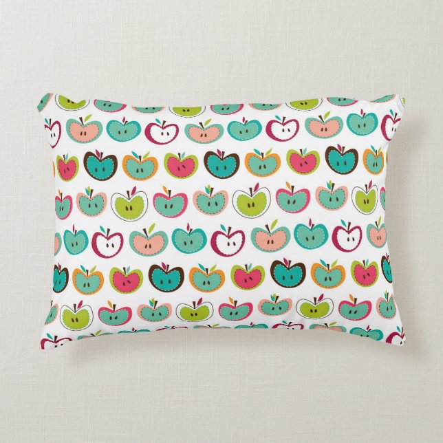 Cute apple pattern decorative pillow (Front)