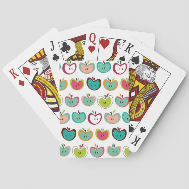 Cute apple pattern playing cards (Back)