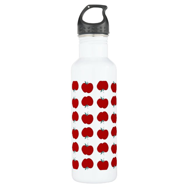 Cute Apple Stainless Steel Water Bottle (Front)