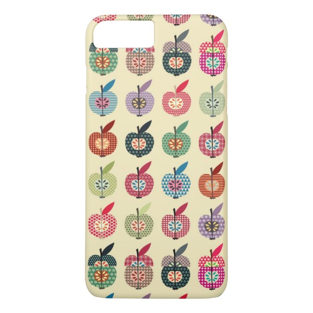 Cute Apples in Retro Style Case-Mate iPhone Case (Back)