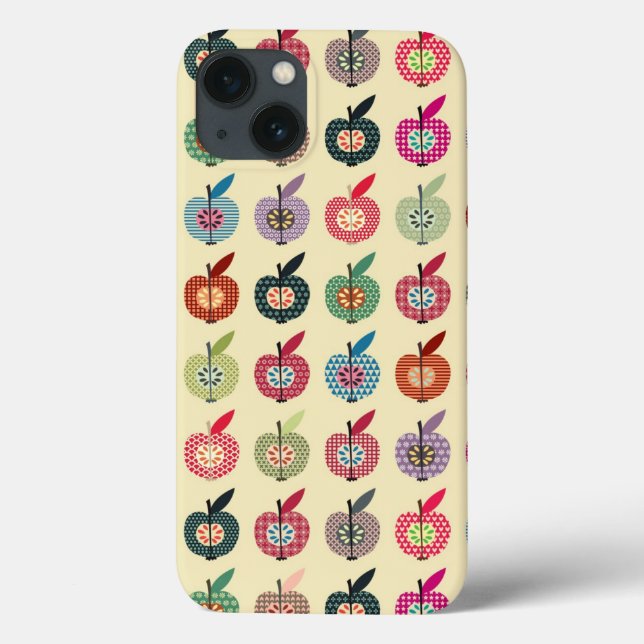Cute Apples in Retro Style Case-Mate iPhone Case (Back)