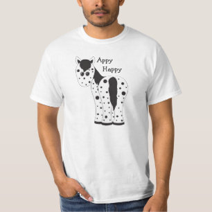 Cute Appy Happy Leopard Appaloosa Horse T-Shirt