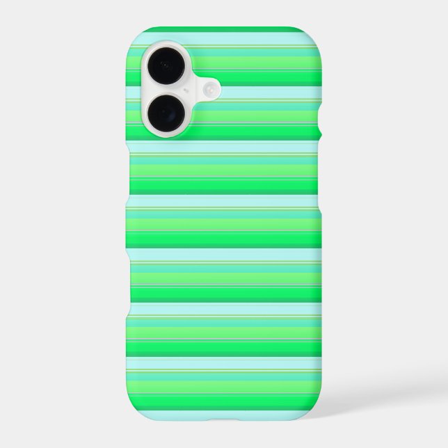 Cute aqua green stripes (Back)