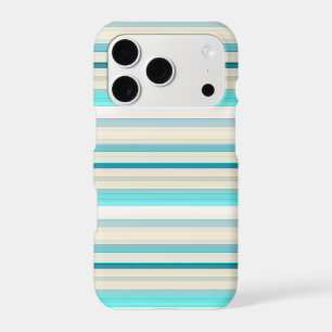 Cute aqua white stripes