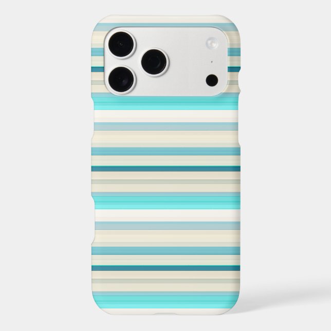 Cute aqua white stripes (Back)
