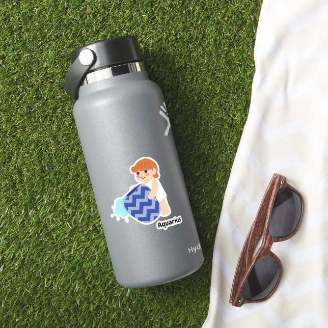 Cute Aquarius Sticker (HydroFlask Insitu)