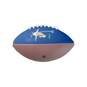 Cute Archerfish cartoon illustration Football