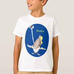 Cute Archerfish cartoon illustration T-Shirt