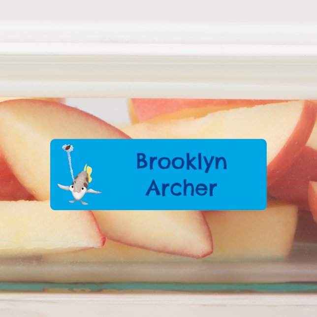 Cute Archerfish cartoon personalized (Affixed)