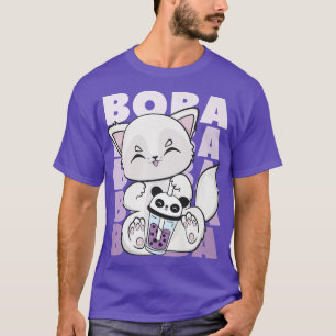 Cute Arctic Fox Drinks Boba For Bubble Tea Lover P T-Shirt