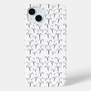 Cute Aries Pattern iPhone 15 Mini Case