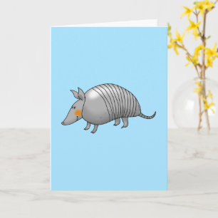 cute armadillo birthday card