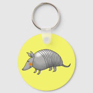 Cute armadillo keychain