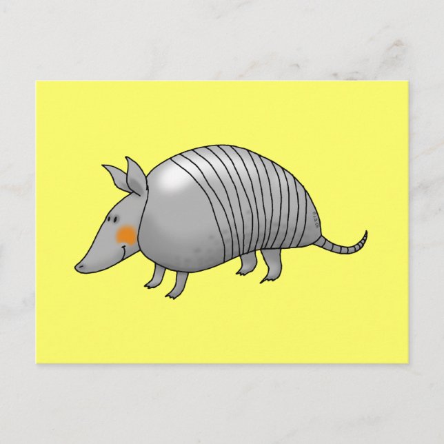 Cute armadillo postcard (Front)