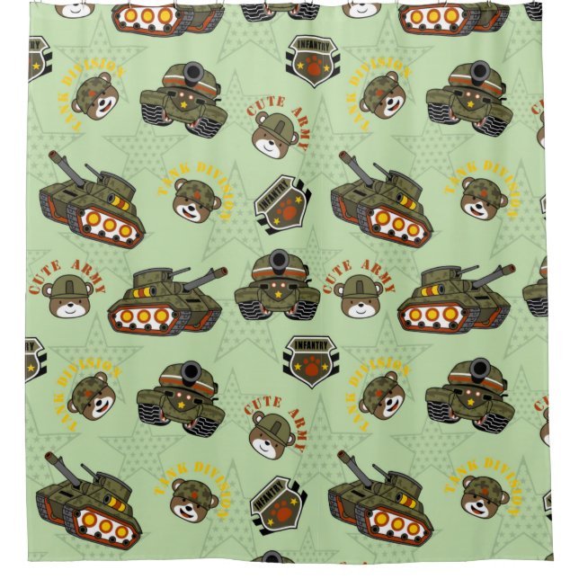 Cute Army Bear Pattern (Front)