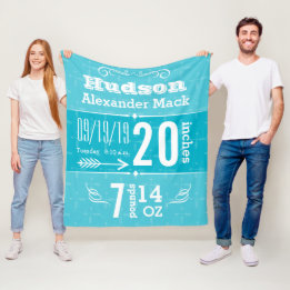 Cute Arrow Pattern Any Colour Baby Blanket