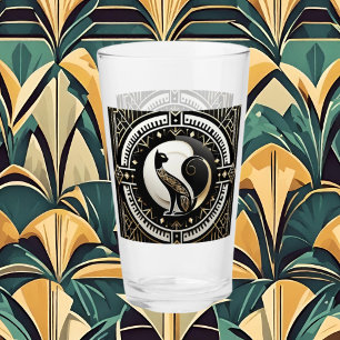 Cute Art Deco cat lovers  Glass