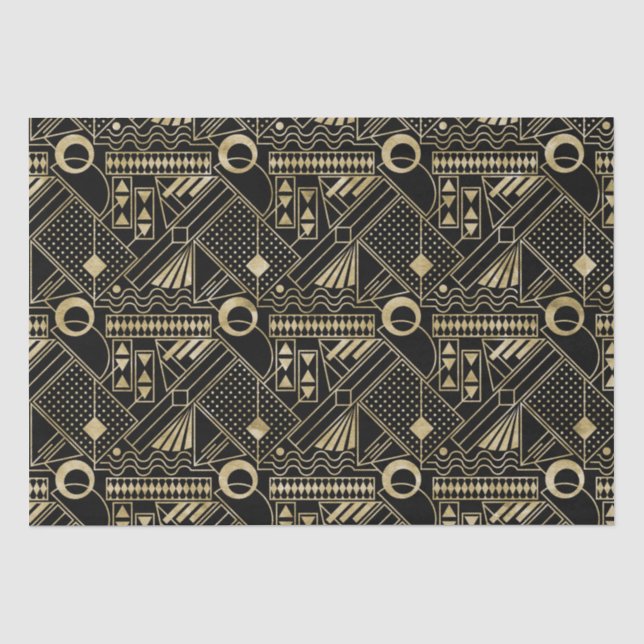 Cute art deco pattern party tissue paper (Front)