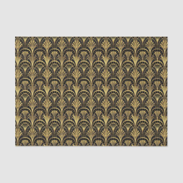 Cute art deco pattern tiled  tissue paper (Front)