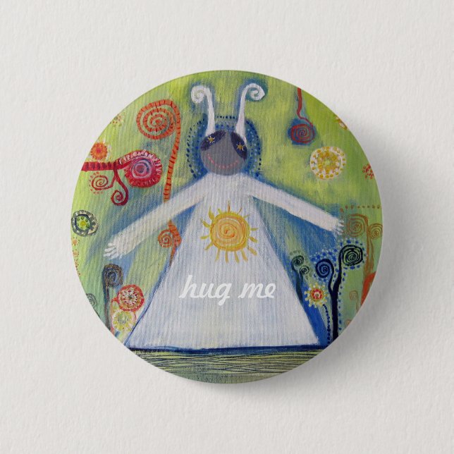 Cute Art Drawong, Love 2 Inch Round Button (Front)