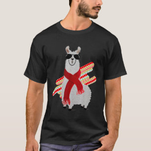 Cute Art Lama Llama Alpaca Peru mexican T-Shirt