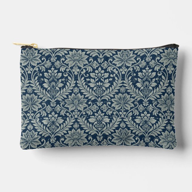 Cute Art Nouveau Watercolor Floral Cosmetic Bag (Front)