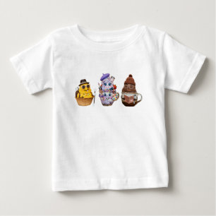 Cute Artist Dessert Characters Kawaii Food Art Baby T-Shirt