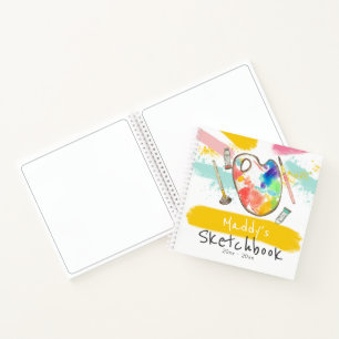 Cute artist gift painting kid sketchbook journal