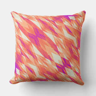 Cute artistic geometric patterns throw pillow