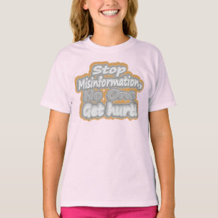 Cute Artwork About "Stop Misinformation". Buy T-Shirt