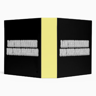 Cute Artwork Design About "I AM THE SOLUTION" Buy Binder