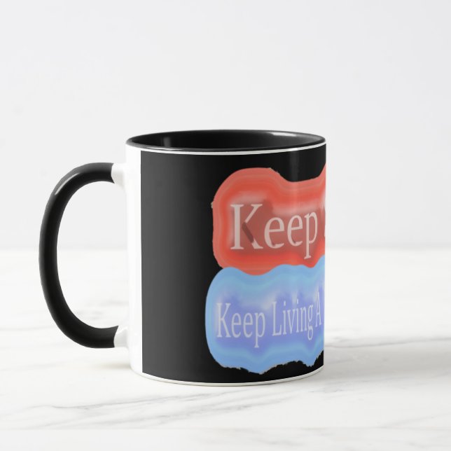 Cute Artwork Design About "Keep Smiling". Buy Mug (Left)