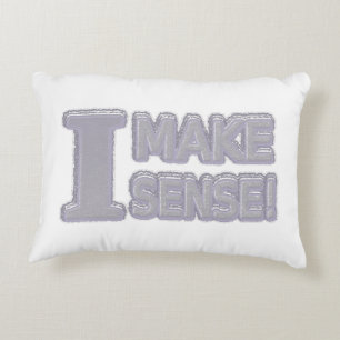 Cute Artwork Design About "Make Sense" Buy Accent Pillow