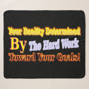 Cute Artwork Design About "Your Reality". Buy Sherpa Blanket
