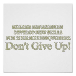 Cute Artwork Design "Failure Experiences" Buy Poster
