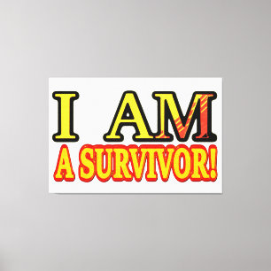 Cute Artwork Design "SURVIVOR". Buy Now Canvas Print