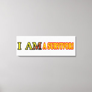 Cute Artwork Design "SURVIVOR". Buy Now Canvas Print