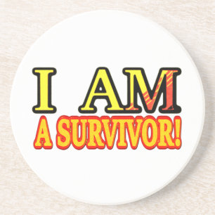 Cute Artwork Design "SURVIVOR". Buy Now Coaster