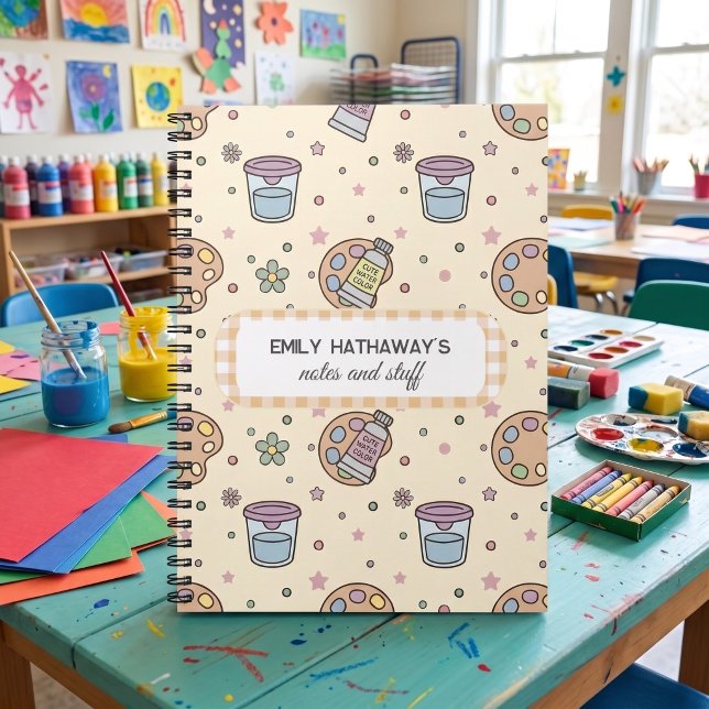 Cute Artwork School Notebook Pattern  (Creator Uploaded)