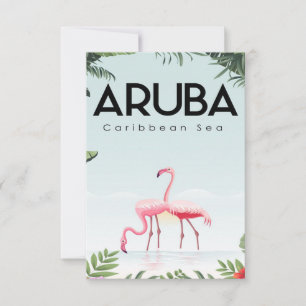 cute Aruba RSVP Card